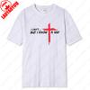 Funny Christian Jesus Cross Crucifix Design Tshirt Men Women High Quality Cotton Tops Simple Casual All Match Unisex Adult Tees