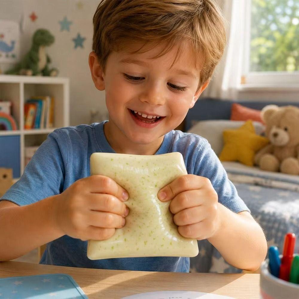 Ultra Wet Squishy Bread Cake Sticky Texture Sensory Fidget Cake Bread Squishy Toy Kids Adults