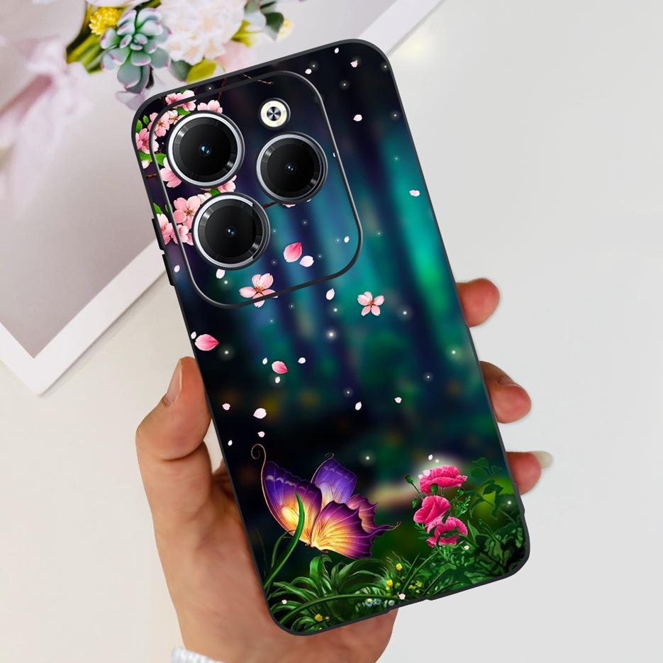 Чехол для Infinix Hot 40 Pro X6837 Милый Модный Чехол Мягкий Силиконовый Чехол для Телефона Для Infinix Hot 40i Hot40 Pro Hot40i Чехлы Бампер