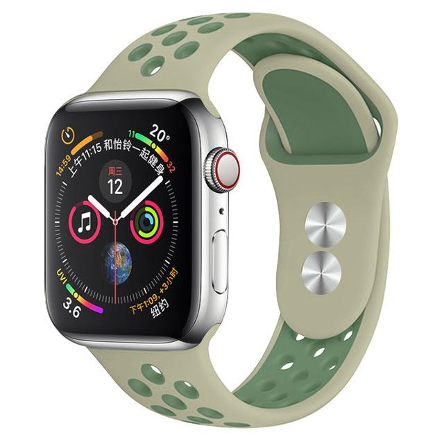 Спортивный ремешок для Apple Watch Ultra 2, 9, 8, 7, 6 SE 5, 4, 3, 2, 1, 49 мм, 38 мм, резиновый ремешок для Iwatch 4, 3, 40 мм, 44 мм, 41 мм, 42 мм, 45 мм