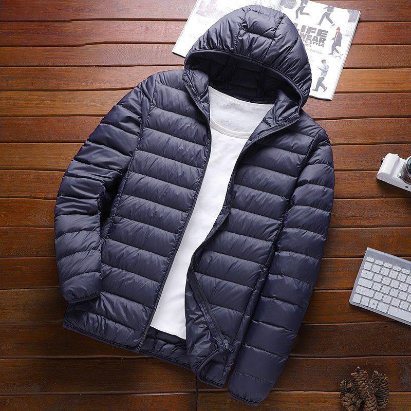 Men's Korean Style Slim Hooded Winter Down Jacket