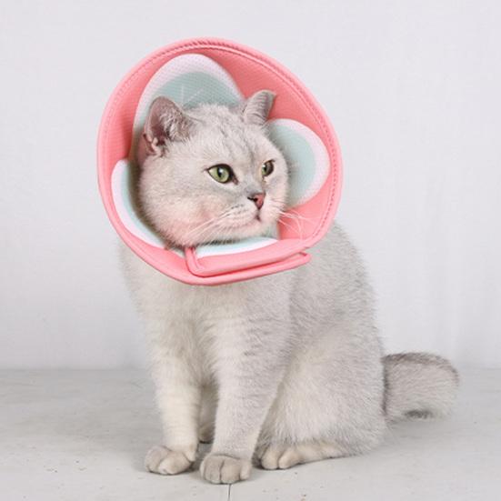 Pet Collar Adjustable Soft Cat Recovery Collar Comfortable Breathable Pet Cone Collar for Post-Surgery