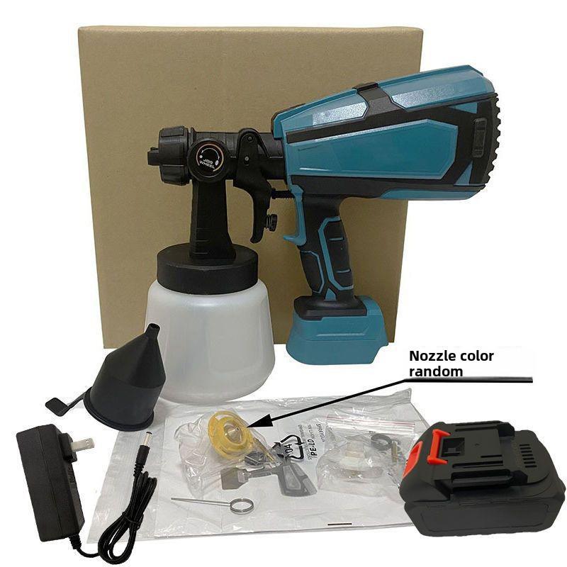 Краскораспылитель с литиевой аккумуляторной батареей 18 В: Портативный электрический краскопульт для стен и латексной краски