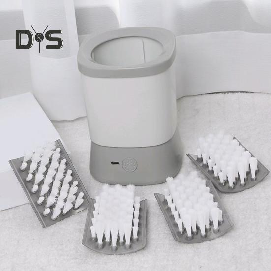 Автоматический очиститель для собачьих лап, перезаряжаемый через USB, силиконовая грязная машина для чистки лап для маленьких, средних и больших кошек и собак