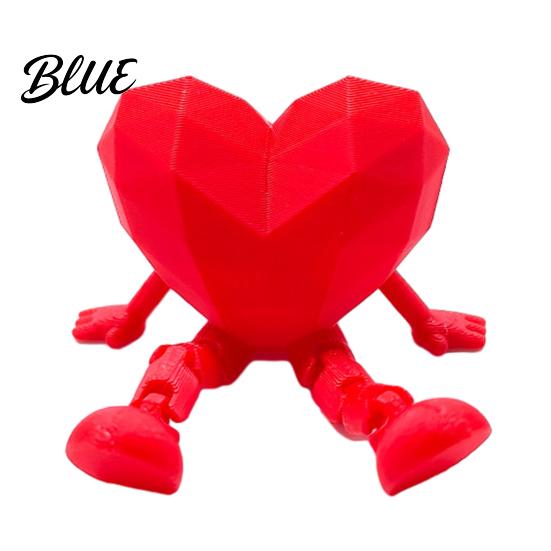 Подвижная модель розы, ornament-сердце, 3D-печатный красный держатель для ручек с подвижными суставами