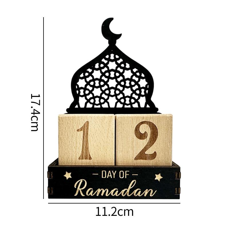 Acrylic Ramadan   Calendar  Middle Eastern Countdown  Calendar For  Eid Mubarak  Table Ornament  Muslim  Ramadan Party Gift