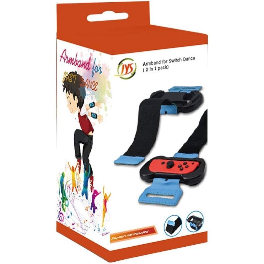 Браслеты,Dance 2024 2023 2022 для Zumba Burn It Up для Nintendo Switch и Switch OLED Модель для Joy-Cons,Регулируемый эластичный ремешок,Два размера,2 шт. в упаковке