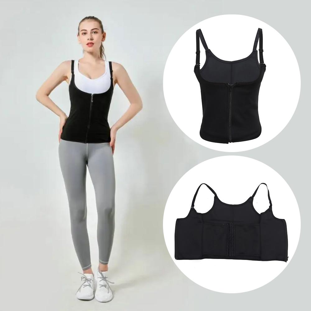 Практичный женский жилет на молнии, пояс для похудения, женский тренажер для талии, корректор фигуры, корсет, утягивающий пояс