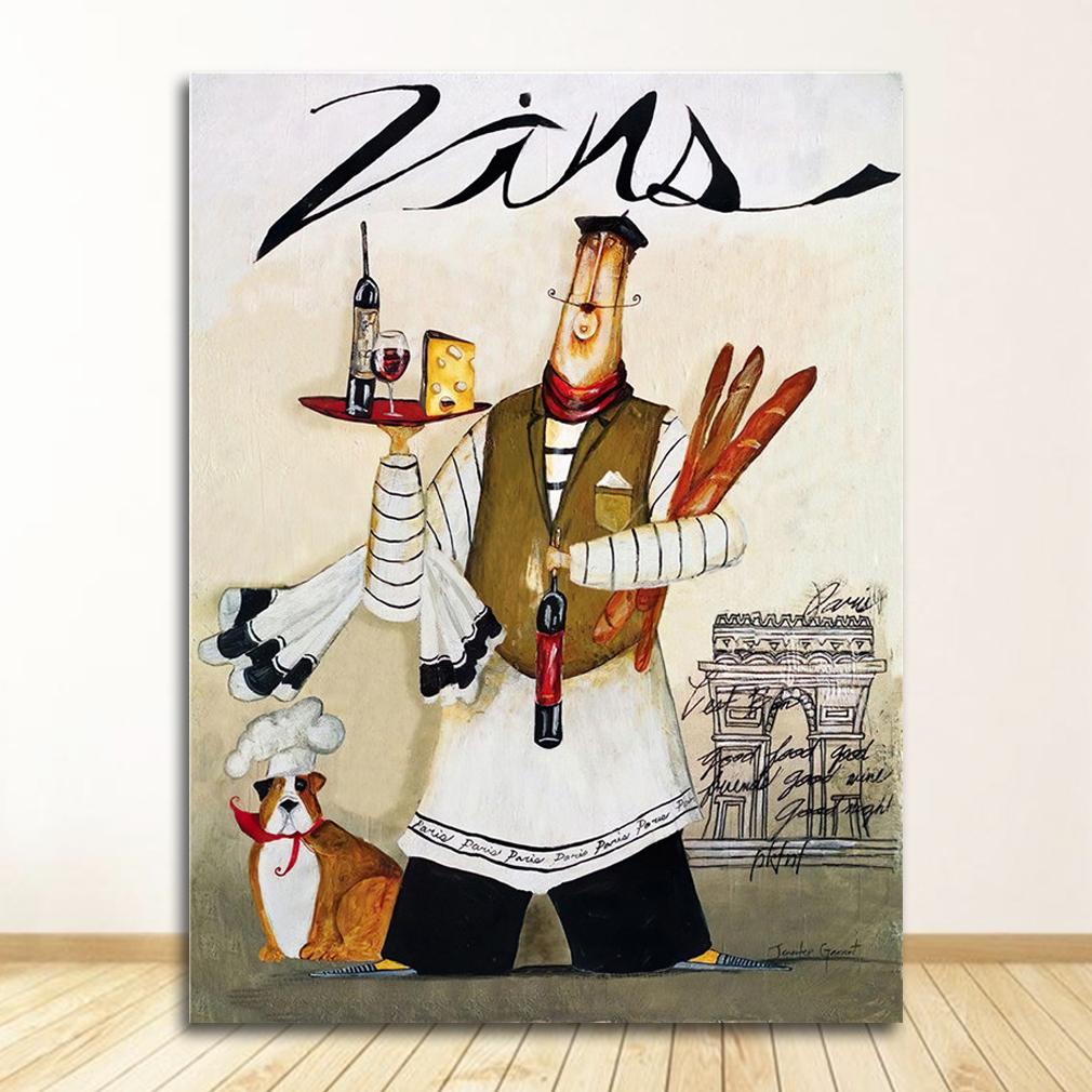 Кофейня холст украшение дома без рамки мультфильм аниме ресторан живопись пекарня повар плакат кухня настенная живопись печать картина