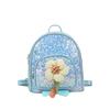 Cute Colorful Sequin Flower Girls Backpack For Kindergarten And Travel Activities