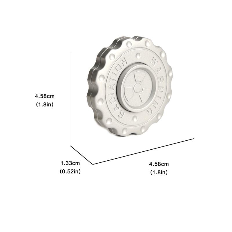 Предупреждение о радиации Fidget Slider Spinner EDC Gear Hand Spinner Clicker Игрушка-фиджет для взрослых Инструмент для лечения СДВГ Игрушки для снятия стресса и тревожности