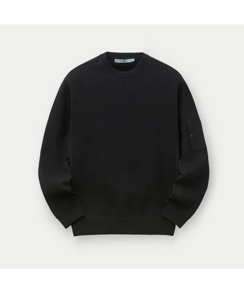 Silijeu Hybrid Crew Neck Sweatshirt Sawas26101Bkx