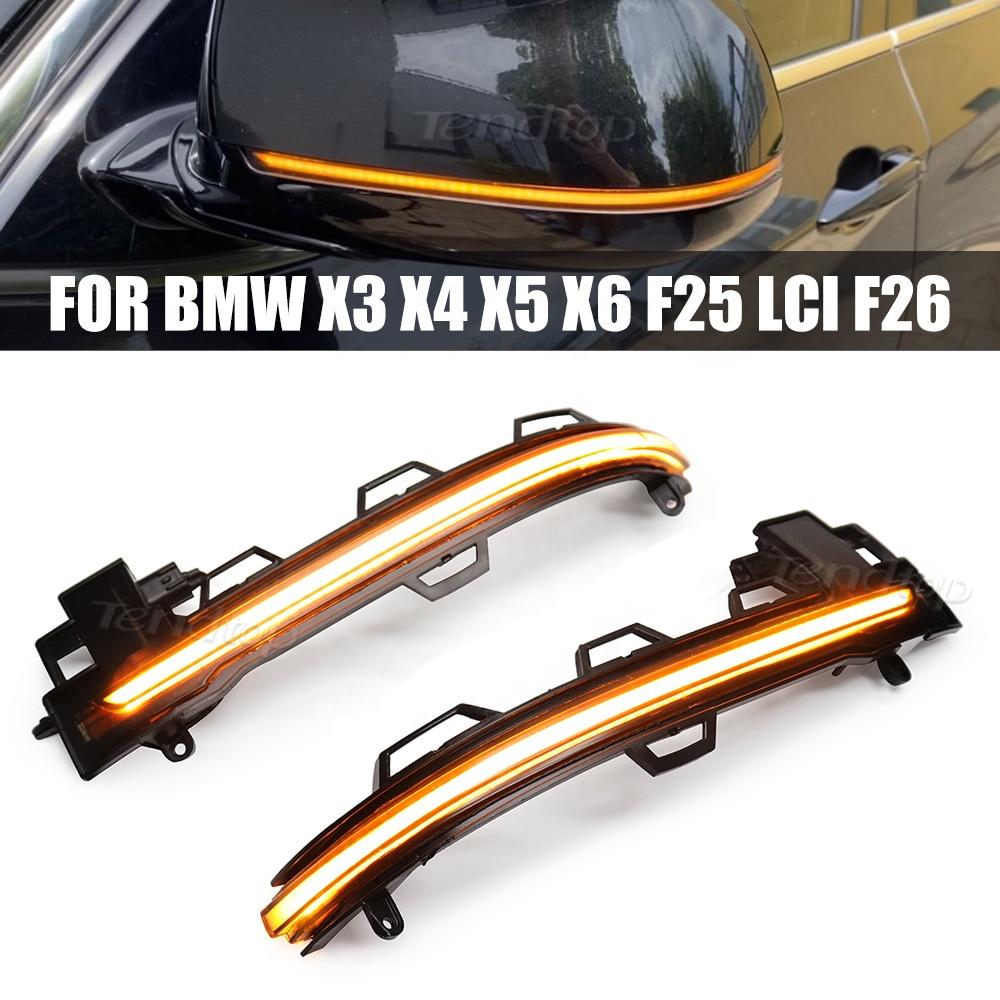 Amber Led Dynamic Turn Signal Indicator Lights for BMW F25 F26 F15 F16 X3 X4 X5 X6 High Bright Sequential Mirror Blinker Lamps