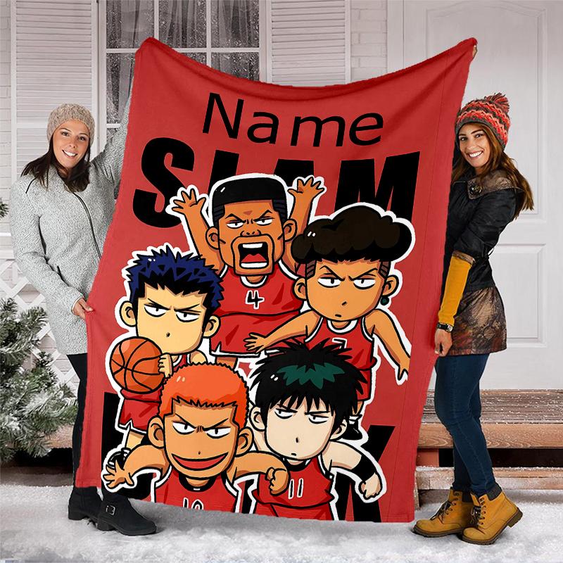 Personalized Custom Name Blanket - Sakuragi Hanamichi Print Design,Blanket for Sofa,Bed,Travel,Camping - Soft and Warm, Great Gift
