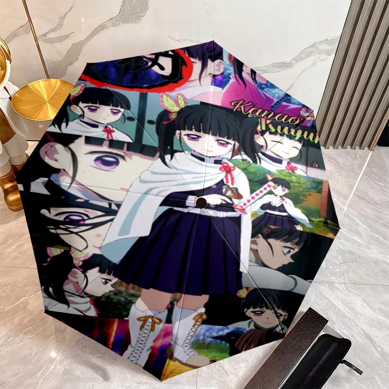 Japanese-style cartoon Demon Slayer Kamado Tanjiro & Kamado Nezuko umbrella including home travel and outdoor activities Multi functional umbrella 31