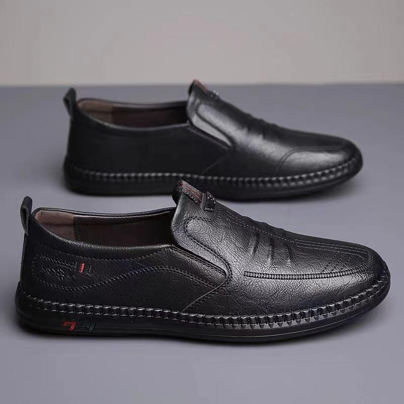 Men's Business Foot Leather Shoes Non-slip Breathable Soft-soled Leather Shoes
