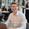 Бизнес-очки с ИИ-переводчиком, Bluetooth-наушники, Солнцезащитные очки с защитой от синего света, Наушники с Hi-Fi аудио, Гарнитура для перевода в реальном времени