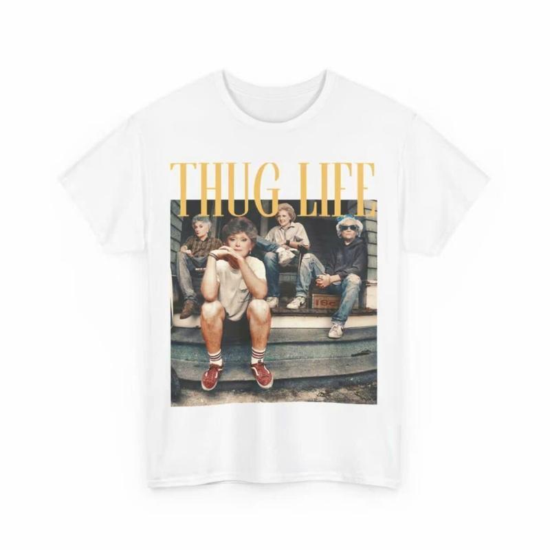 Печать со словами "Thug Life" из фильма "Золотая девочка" Унисекс футболка