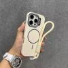 Модный чехол Контрастный цвет Чехол Magsafe для iPhone11 12 13 14 15 16 Pro Max Plus Твердый Тонкий Матовый Чехол со шнурком
