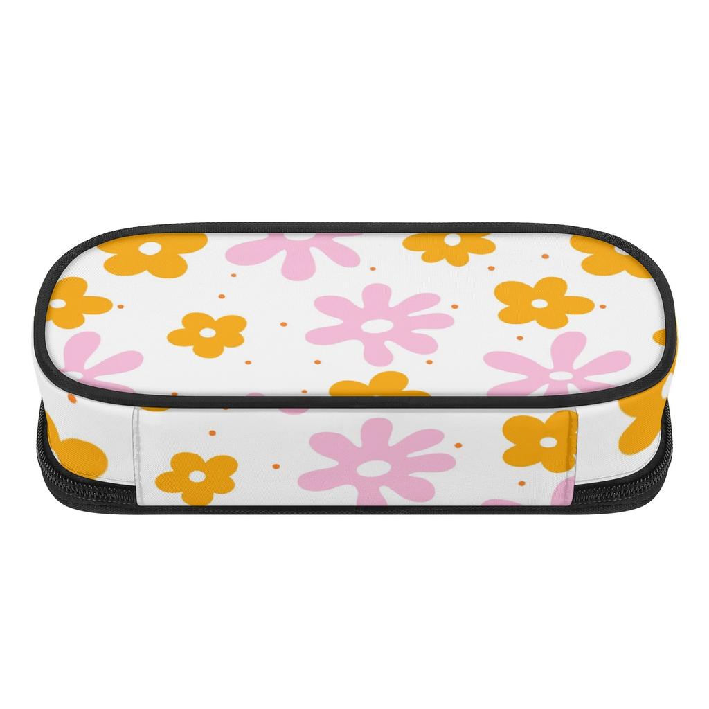 Pen Case Wear Resistant Polyester High Capacity Secure Zipper with Main Compartment Mesh Pocket and Pen Slots for Daily School Use
