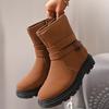 Ретро ботинки Мартин большого размера женские 2025 осень и зима новые европейский и американский стиль взрывные коричневые ботинки одинарные ботинки зимние ботинки