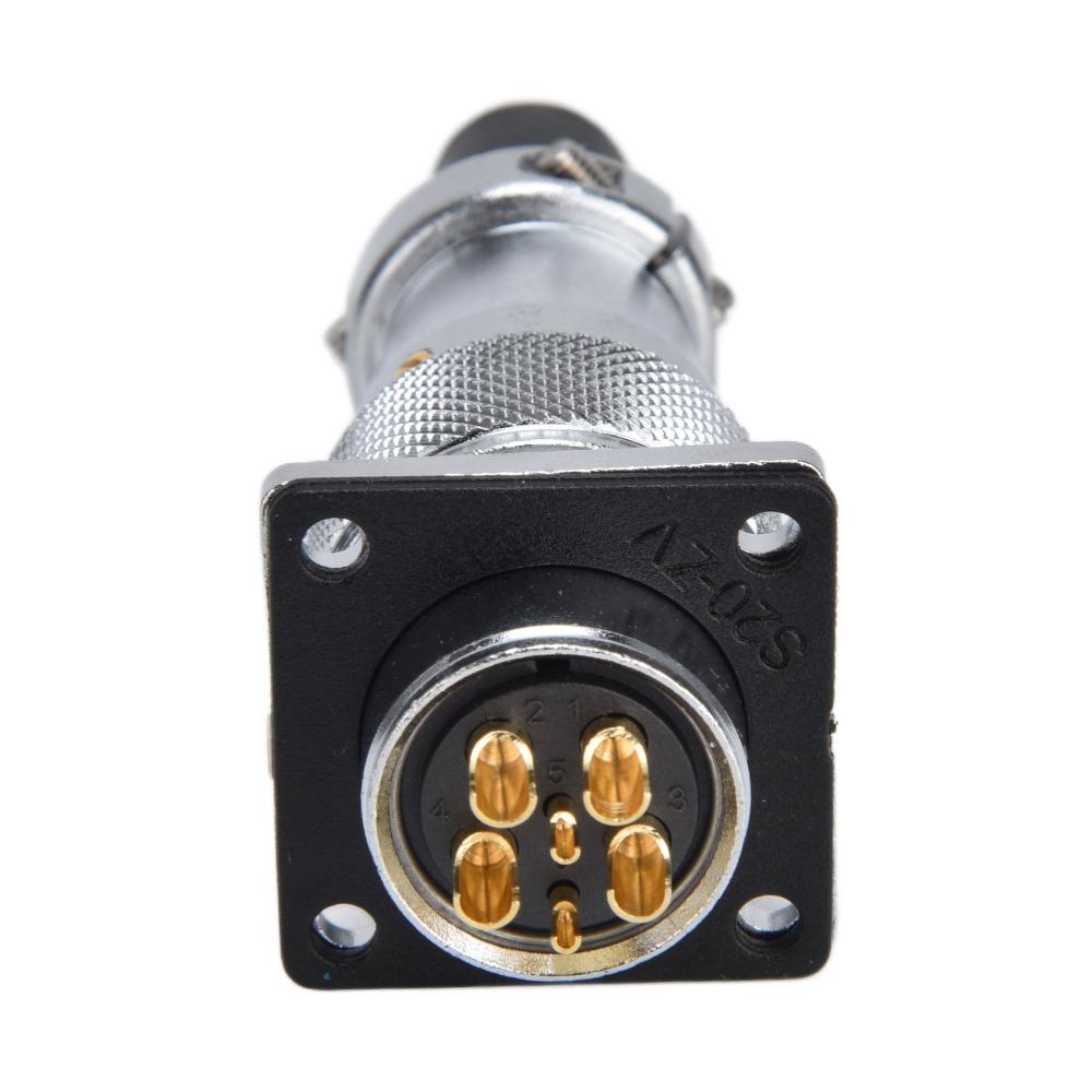 6 Pin Power Connector 500V WS20 Industrial Connector Aviation Plug Socket Industrial Equipment