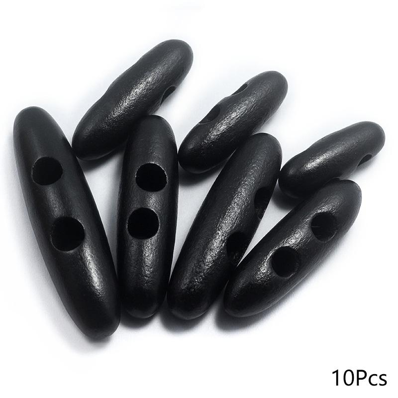 10 шт. Пуговицы-оливки Деревянные тоглы Швейное рукоделие DIY Аксессуары Совместимые с одеждой Пальто Куртка Блейзер Сумка 2 отверстия Принадлежности