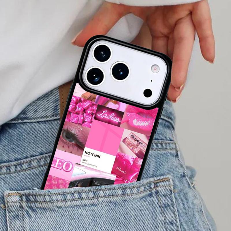 Розовый эстетичный чехол для телефона для iPhone 17 Pro Max 12 13 14 15 16e 17 Pro Max Plus Air Cover