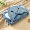 Детский банный халат с милым изображением животных, мягкое полотенце с капюшоном для новорожденных, быстросохнущее, утолщенное, детское банное полотенце, накидка для малышей и младенцев, для мальчиков и девочек