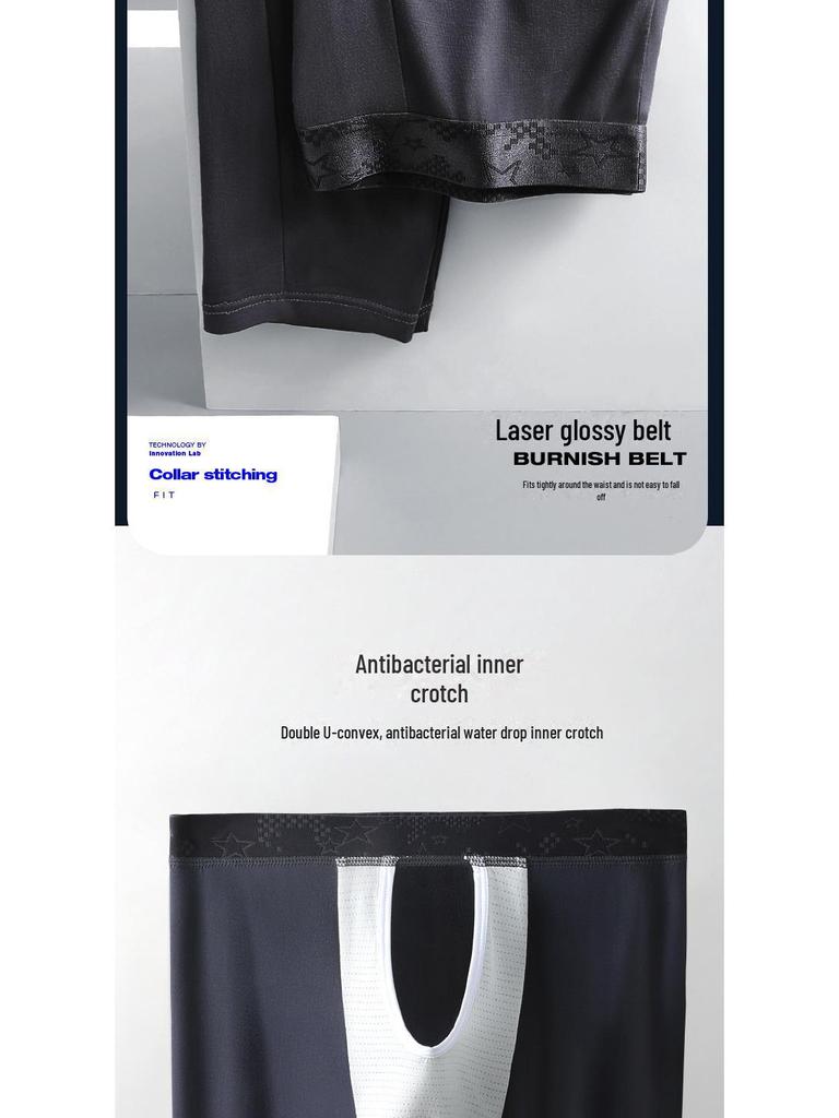 Мужские антибактериальные леггинсы Bullet-Type с внутренним утеплителем в области промежности