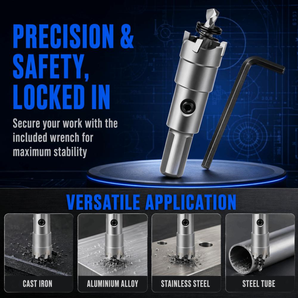 Carbide Hole Opener 16mm Size Metal Hole Cutter Durable Drill Bit For Hard Metal