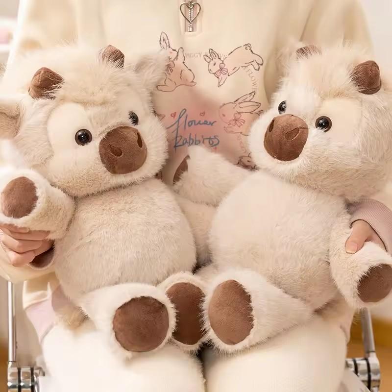 Adorable Highland Cattle Plush Toy 40Cm - Huggable Running Cow Stuffed Animal Made With Premium Soft Fabric Soothing Companion