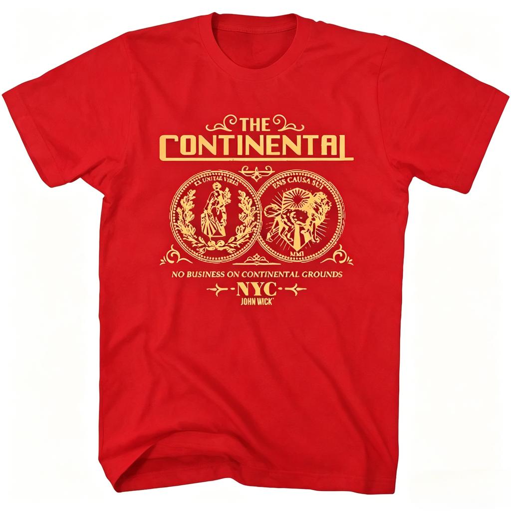 John Wick Movie Graphic TShirt The Black Shirt with Golden Print Tee Unisexs Clothing Womens Clothing Summer New T Shirt