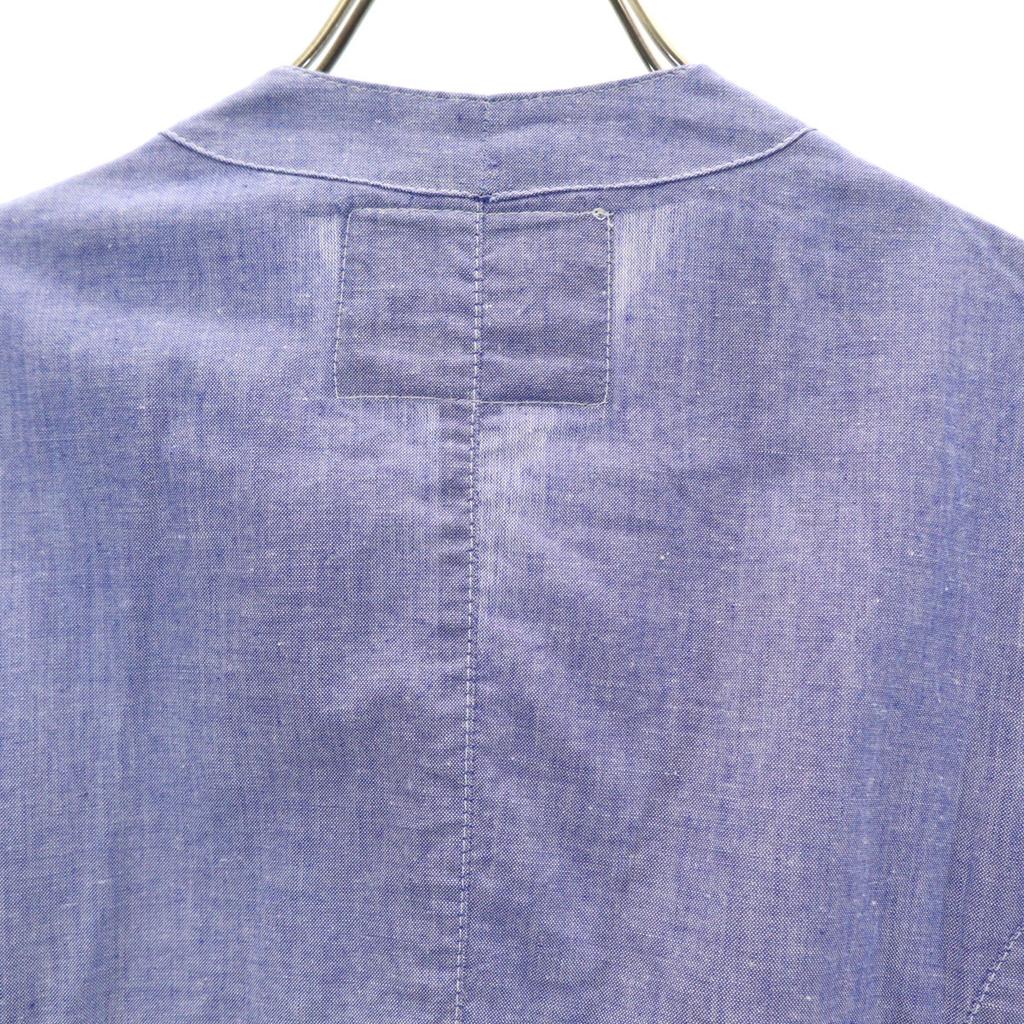 Fraizzoli Made In Italy Short Sleeve Shirt Dress 40 Blue Purple Women Used