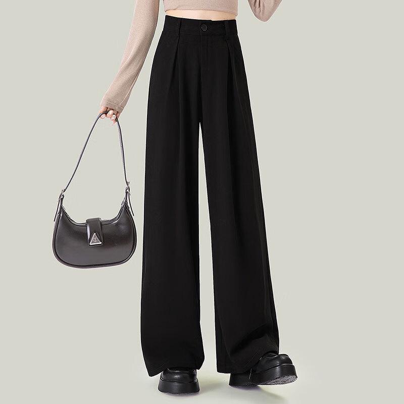Women's High-Waist Wide-Leg Suit Pants
