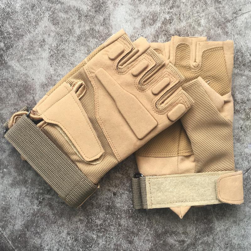 Мужские боксерские перчатки спецназа для тренировок, физической подготовки, езды на велосипеде на открытом воздухе, спортивные, тактические, противоскользящие, без пальцев