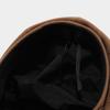 Brown Suede Octagonal Hat British Style Painter Hat Personality Pu Leather Beret  Girl