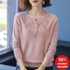 Autumn/winter Women's Cashmere Knitwear Embroidered Rhinestones Plus-size Sweaters Loose Pullover Woolen Sweater