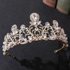 New Bridal Crown Handmade Crystal Tiara Inlaid with Diamonds Luxury Crown Wedding Tiara Accessories Headband