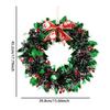 Large Christmas Wreath Red Green Strips Bow Garland Red And Green Strips Christmas Decorations Wreath For Winter Festival New
