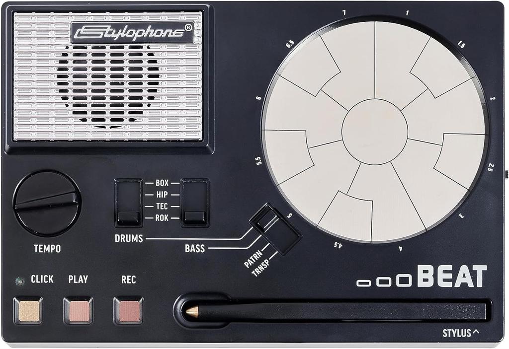 Stylophone Beat Instruction Manual Stylophone Beat Electronic Drum Portable Drum Compact Electronic Musical Instrument Drum Machine Drum Kit Bass