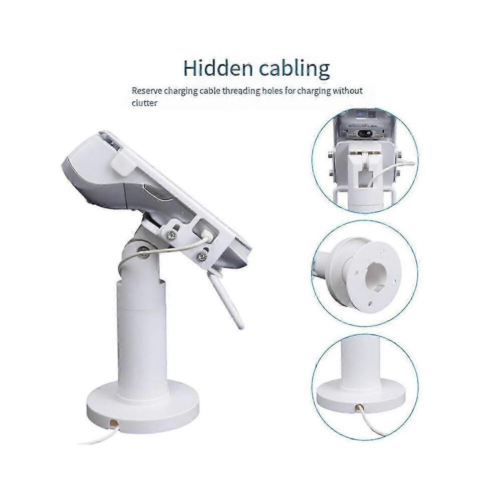 For Pax-A920/A920 Pro Payment Card Terminal Swivel Mount Desktop Stand, White