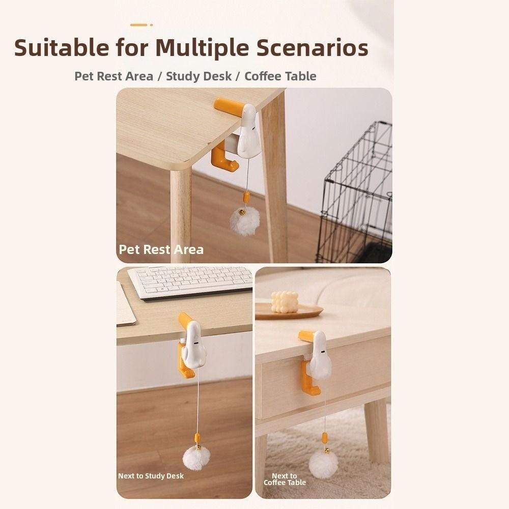 Stretchable Kitten Teasing Toy Rechargeable Electric Cat Toy For Cat Teaser