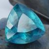 Certified Natural Bluish Green Sapphire 29.9 Ct Trillion Fabulous Gemstone