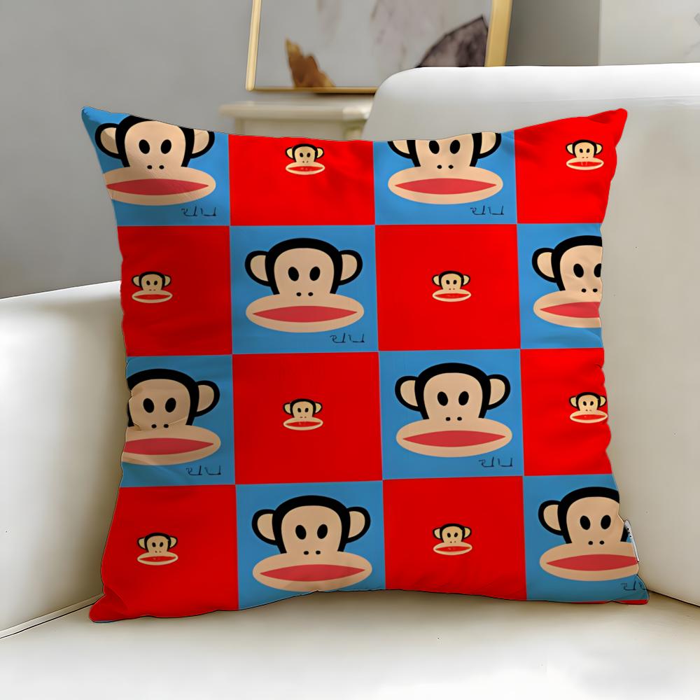 classic brand Paul Frank Cushion Cover Soft EasyWash Pillow Case Versatile for Couch Bed Travel and Office