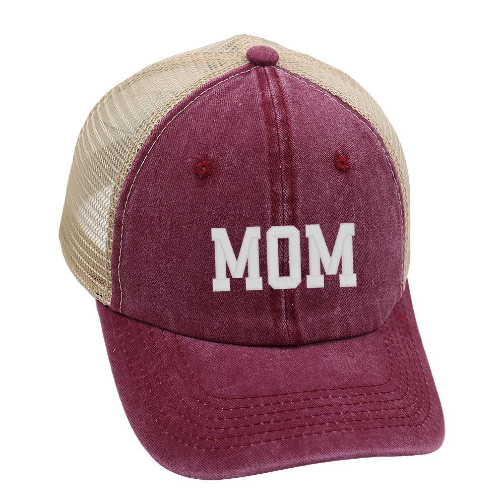 Fashion Visors DAD MOM Baseball Hats Adjustable Hip-hop Washed Distressed Faded Cap Embroidery Baseball Caps Man Women
