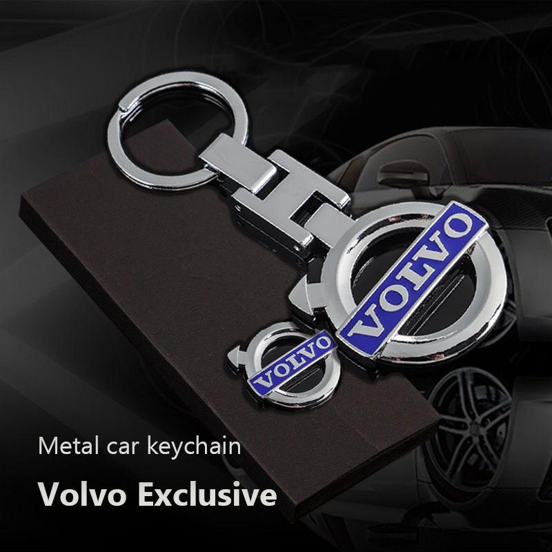 Zinc Alloy Key Ring Keychain Car Logo Keyring Accessories For Volvo XC90 V90 V60 XC60 V40 S80 S60 S90 C40 XC40 V70 XC70 C30 C70