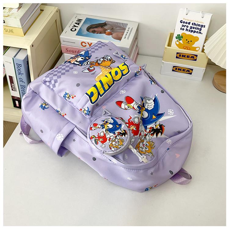 Sonic Kids' Backpack with Coin Pocket for School & Kindergarten