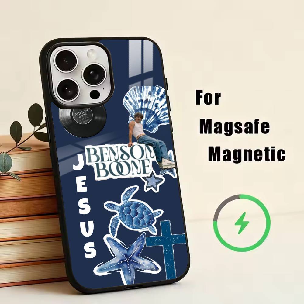 Man in Me Benson Boone Phone Case For iPhone17,16,15,14,13,12,11 Plus,Pro Magnetic For Magsafe Wireless Charging