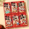 6Pcs/Set Traditional Chinese New Year Red Envelope Paper Lucky Money Bag  Spring Festival